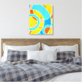 Samenstelling #23 door Michael Moffa Canvas Afdruk (Insitu (Slaapkamer))