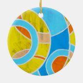 Samenstelling #23 door Michael Moffa Keramisch Ornament (Achterkant)