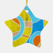 Samenstelling #23 door Michael Moffa Keramisch Ornament (Achterkant)