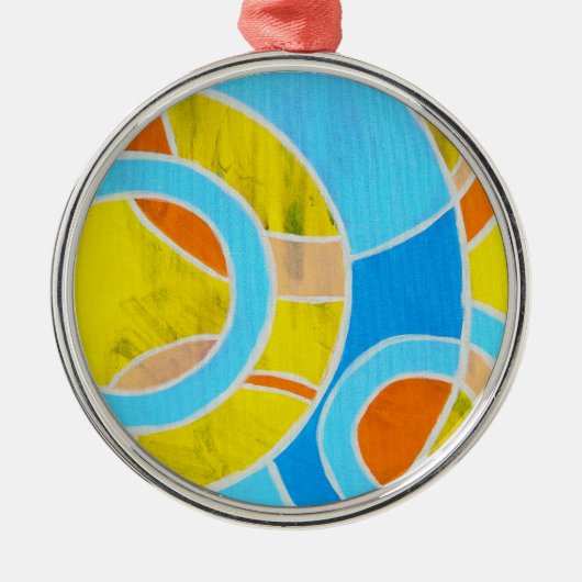 Samenstelling #23 door Michael Moffa Metalen Ornament (Voorkant)