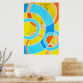 Samenstelling #23 door Michael Moffa Poster (Keuken)