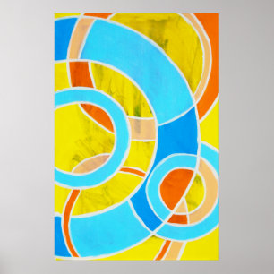 Samenstelling #23 door Michael Moffa Poster