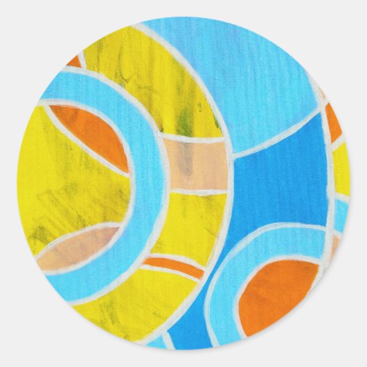 Samenstelling #23 door Michael Moffa Ronde Sticker (Voorkant)