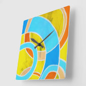 Samenstelling #23 door Michael Moffa Vierkante Klok (Hoek)