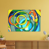 Samenstelling #26 door Michael Moffa Canvas Afdruk (Insitu (Woonkamer))