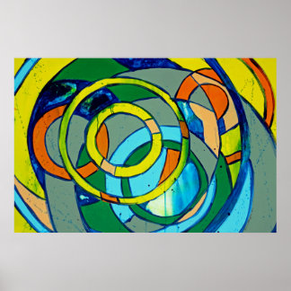 Samenstelling #26 door Michael Moffa Poster