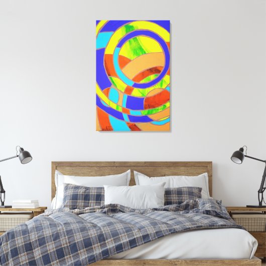 Samenstelling #27 door Michael Moffa Canvas Afdruk (Insitu (Slaapkamer))