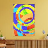 Samenstelling #27 door Michael Moffa Canvas Afdruk (Insitu (Woonkamer))