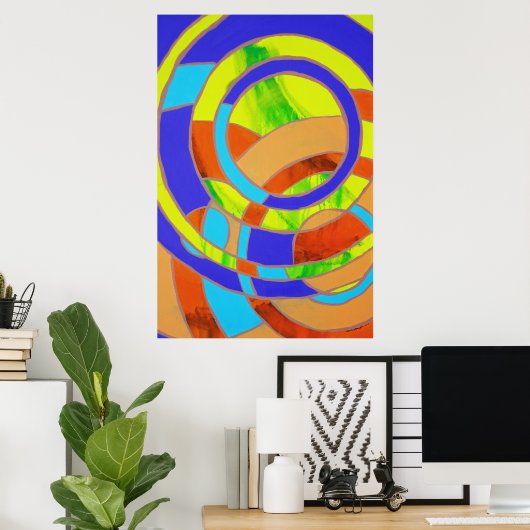 Samenstelling #27 door Michael Moffa Poster (Thuiskantoor)