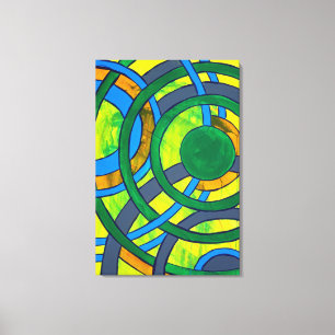 Samenstelling #28 door Michael Moffa Canvas Afdruk