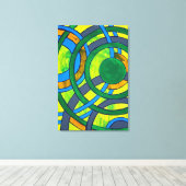 Samenstelling #28 door Michael Moffa Canvas Afdruk (Insitu (Houten vloer))