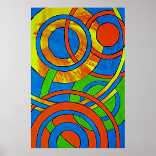 Samenstelling #29 door Michael Moffa Poster