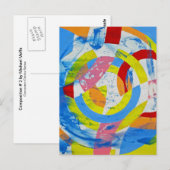 Samenstelling #2 door Michael Moffa Briefkaart (Voorkant / Achterkant)