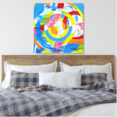 Samenstelling #2 door Michael Moffa Canvas Afdruk (Insitu (Slaapkamer))