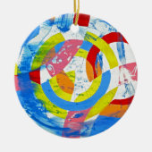 Samenstelling #2 door Michael Moffa Keramisch Ornament (Voorkant)