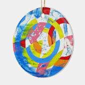 Samenstelling #2 door Michael Moffa Keramisch Ornament (Links)