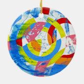 Samenstelling #2 door Michael Moffa Keramisch Ornament (Achterkant)