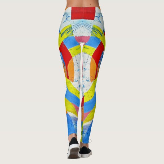 Samenstelling #2 door Michael Moffa Leggings (Achterkant)