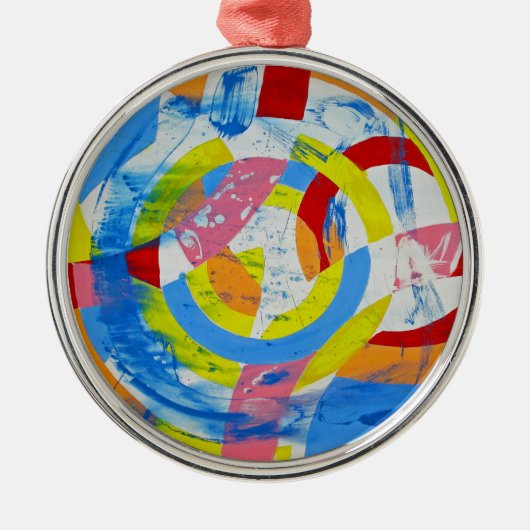 Samenstelling #2 door Michael Moffa Metalen Ornament (Voorkant)