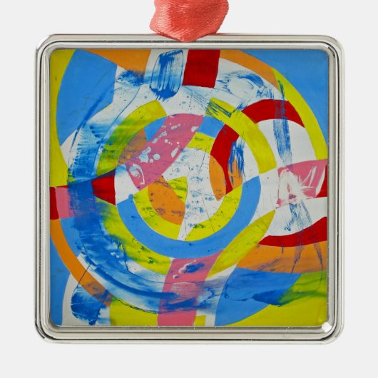 Samenstelling #2 door Michael Moffa Metalen Ornament (Voorkant)