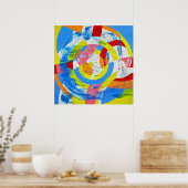 Samenstelling #2 door Michael Moffa Poster (Keuken)