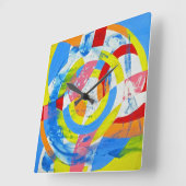 Samenstelling #2 door Michael Moffa Vierkante Klok (Hoek)