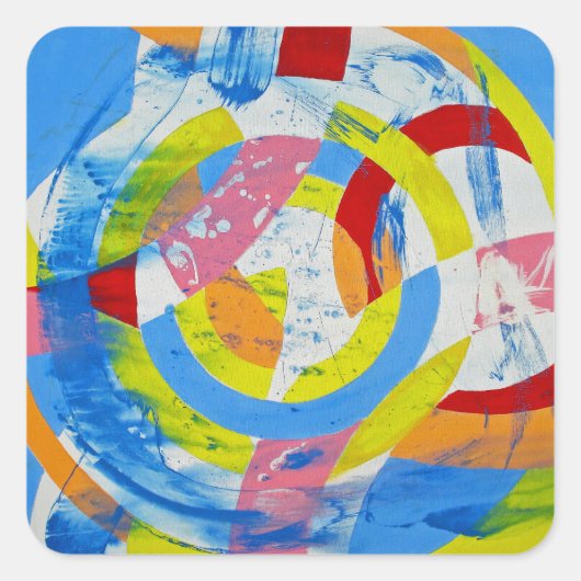 Samenstelling #2 door Michael Moffa Vierkante Sticker (Voorkant)