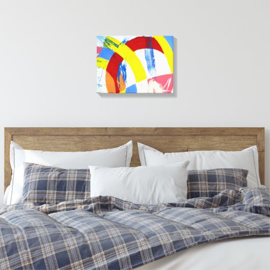 Samenstelling #2A door Michael Moffa Canvas Afdruk (Insitu (Slaapkamer))