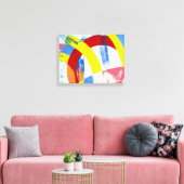 Samenstelling #2A door Michael Moffa Canvas Afdruk (Insitu (Woonkamer))