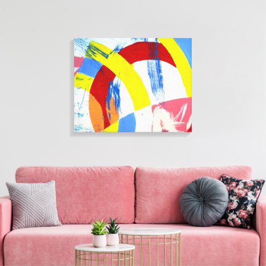 Samenstelling #2A door Michael Moffa Canvas Afdruk (Insitu (Woonkamer))