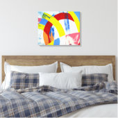 Samenstelling #2A door Michael Moffa Canvas Afdruk (Insitu (Slaapkamer))