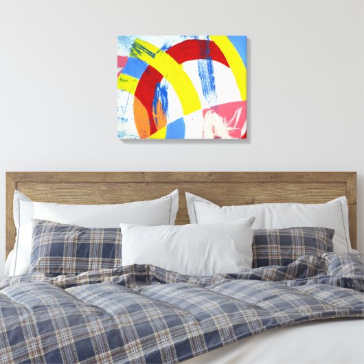 Samenstelling #2A door Michael Moffa Canvas Afdruk (Insitu (Slaapkamer))