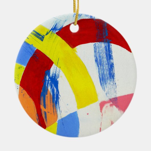 Samenstelling #2A door Michael Moffa Keramisch Ornament (Voorkant)