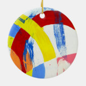 Samenstelling #2A door Michael Moffa Keramisch Ornament (Achterkant)