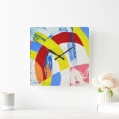 Samenstelling #2A door Michael Moffa Vierkante Klok (Huis)