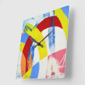 Samenstelling #2A door Michael Moffa Vierkante Klok (Hoek)