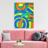 Samenstelling #30 van Michael Moffa Canvas Afdruk (Insitu (Woonkamer))