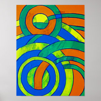 Samenstelling #30 van Michael Moffa Poster