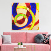 Samenstelling #31 van Michael Moffa Canvas Afdruk (Insitu (Woonkamer))