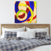 Samenstelling #31 van Michael Moffa Canvas Afdruk (Insitu (Slaapkamer))