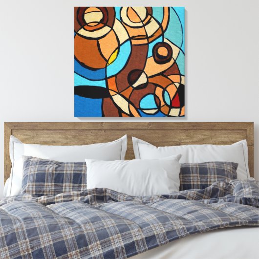 Samenstelling #32 door Michael Moffa Canvas Afdruk (Insitu (Slaapkamer))