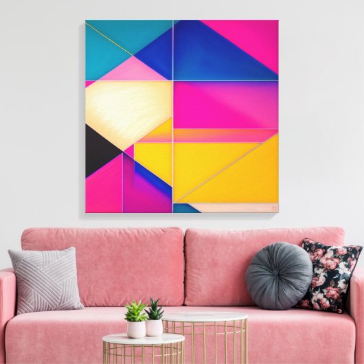 Samenstelling 57 - Kunstafdrukken op canvas (Insitu (Woonkamer))