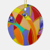 Samenstelling #5 door Michael Moffa Keramisch Ornament (Links)