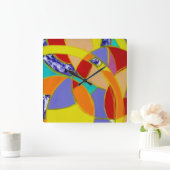 Samenstelling #5 door Michael Moffa Vierkante Klok (Huis)