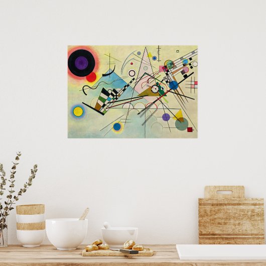 Samenstelling 8, 1923 by Wassily Kandinsky Poster (Keuken)