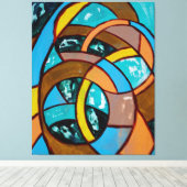 Samenstelling #8 Trio door Michael Moffa Canvas Afdruk (Insitu (Houten vloer))