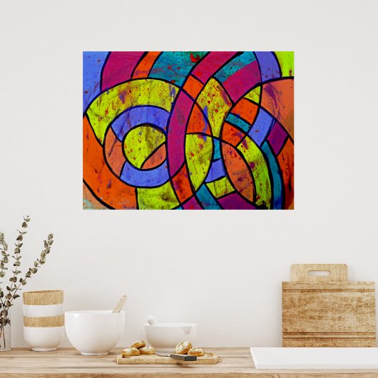 Samenstelling #9 van Michael Moffa Poster (Keuken)