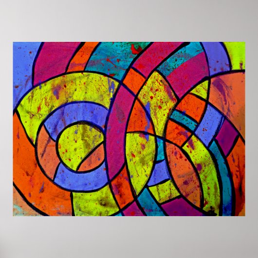 Samenstelling #9 van Michael Moffa Poster (Voorkant)