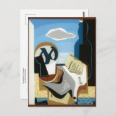 Samenstelling A L'oiseau door Louis Marcoussis Briefkaart (Voorkant / Achterkant)