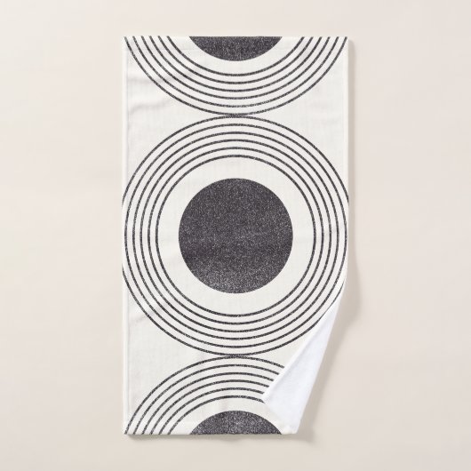Samenstelling abstracte cirkels bad handdoek (Handdoek)